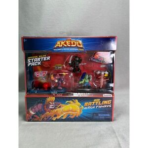 Akedo Ultimate Arcade Warriors Series 1 Kick Attack Starter Pack Hi-Ashi New